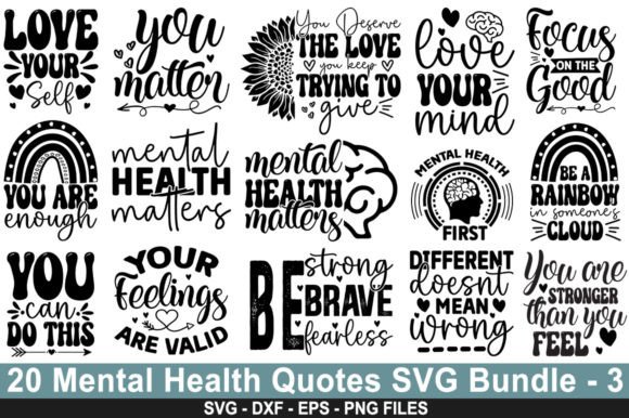 Download Mental Health SVG Bundle - Mental health svg bundle Collection