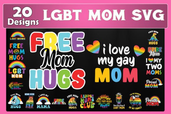 Download LGBT Mom SVG Bundle - Mom svg Collection